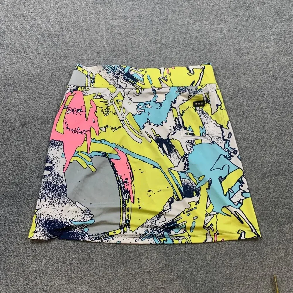 Jamie Sadock Skort Womens M Medium Abstract Print Golf Athletic Performance